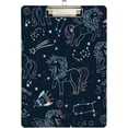thumbnail image 2 of 12.5"x9" Magic Unicorn Clipboards, Standard A4 Letter Size Nursing Clipboard with Low Profile Metal Clip Decorative Clip Board for Office Supplies,Silver, 2 of 7