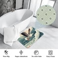 thumbnail image 3 of Seagull Polyester Non-Slip Machine Washable Bath Rug Indoor Rug Door Carpet, 3 of 6