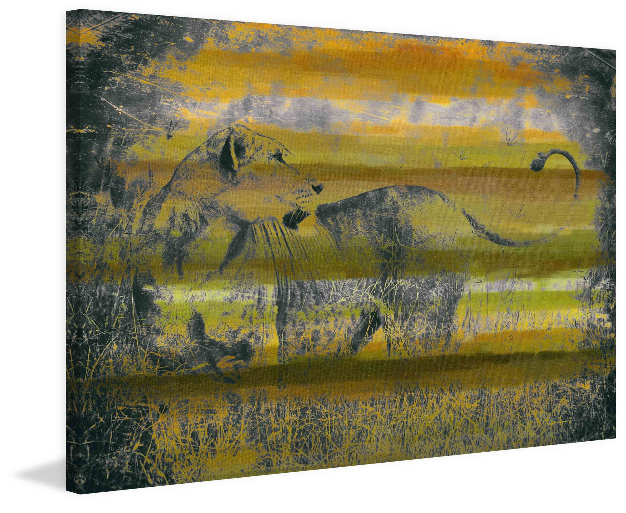 Parvez Taj "Queen of the Jungle" Print on Canvas