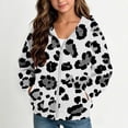 thumbnail image 2 of Dzrciro Boys Girls Hoodie Sweatshirts, Leopard Print Long Sleeve Full Zip Up Kids Jacket with Pockets, Casual Outdoor Hoodies Coat, 4-12 Years, 2 of 8