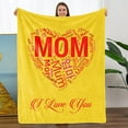 thumbnail image 1 of LHSHID Christmas Birthday Gifts for Mom Wrap Love Around Mom Mom Anniversary Christmas Birthday Gifts from Daughter Son Presents for Mother I Love You Mom Blanket 60x80in, 1 of 3