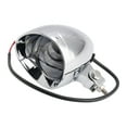 thumbnail image 6 of Motorcycle Beam Headlight Fog Lamp Custom Chrome Fits For Racer Bobber Chopper, 6 of 12