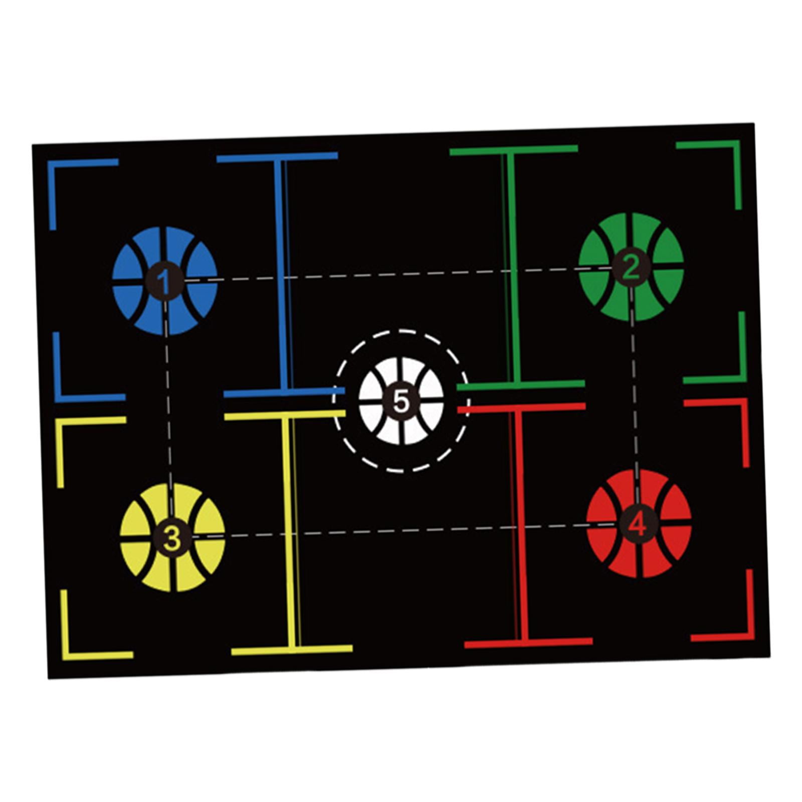 DimyFew Basketball Training Mat Basketball Dribble Trainer Basketball Practice Equipment Style D 120cmx89cm