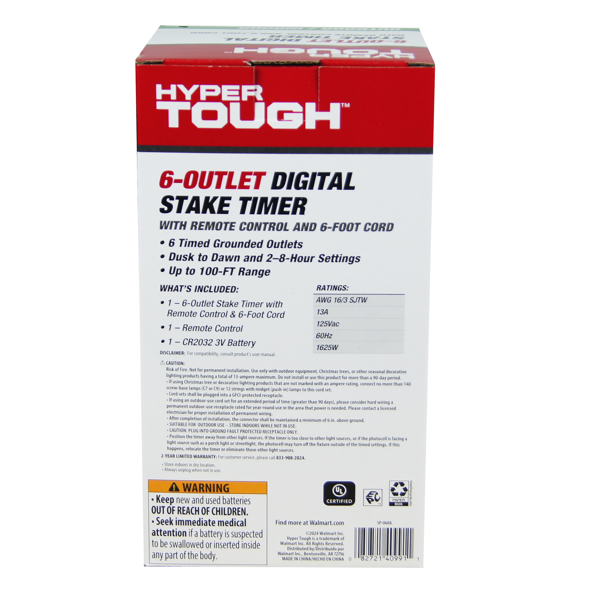 Hyper Tough 6-Outlet Outdoor Stake Timer with Remote Control photo 7
