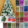 thumbnail image 4 of SLYNSHome 24Pcs Christmas Balls Ornaments,Glitter Shatterproof Christmas Balls Hanging Baubles Balls Pendant for Xmas Trees Party Wedding Home Christmas Decoration (1.2Inch,Wine Red), 4 of 5
