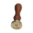 thumbnail image 1 of Mashaouyo ClearanceHome Decor Fire Lacquer Seal Retro English Letter Copper Headquets Seal Wax Hand Account Seal and Copper Chapter Bronze Head One Size Multi-Color, 1 of 4
