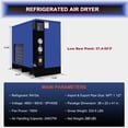 thumbnail image 3 of 240CFM Refrigerated Air Dryer for 50HP Compressors, 3PHASE 460V, Refrigerated Air Compressor Dryer, Compressed Air Systems, Industrial Refrigerated Compressed Air Dryer, 3 of 12