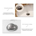 thumbnail image 4 of Ounissouiy Fregadero de cocina para el hogar, filtro de drenaje, acero inoxidable, reutilizable, lavable, para bañera, recogedor de pelo, Juegos de accesorios de baño, 4 of 5