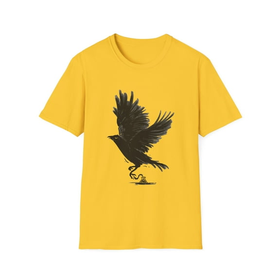 Black Bird Raven Writer Ink Men Women Graphic Tshirt