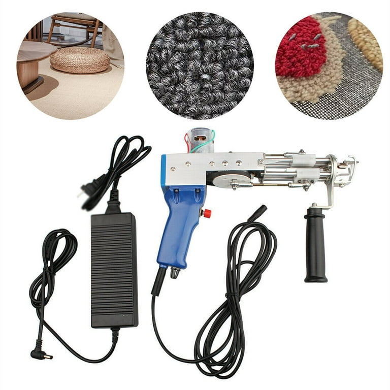 Loop Pile Rug Tufting Gun, Carpet Weaving Flocking Machine, 100V-240V  Electric Carpet Tufting Gun, Pile High 4-13mm, AOUSTHOP Handheld Knitting  Machine 