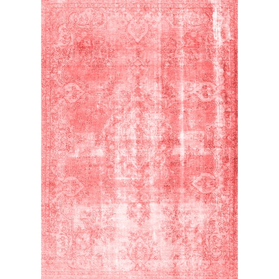 Ahgly Company Indoor Rectangle Persian Red Traditional Area Rugs, 5' x 7'