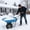 Blue 41, variant on Heavy Duty Outdoor Wagon for Gardening, All Terrain Steel Cart with Wood Railing and Pneumatic Tires, 176 lbs Capacity, 39.37L x 19.3W x 20.28H Inches, Blue