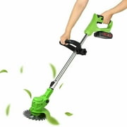 Cordless Electric Weed Eater Battery Powered Lightweight Weed Grass Trimmer Edger For quickly trims over-long weeds on lawn garden
