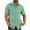 Green, variant on VERUGU Mens Shirts Casual Solid Casual Turndown Collar Pocket Button Short Sleeve Shirt Blouse Blue XL