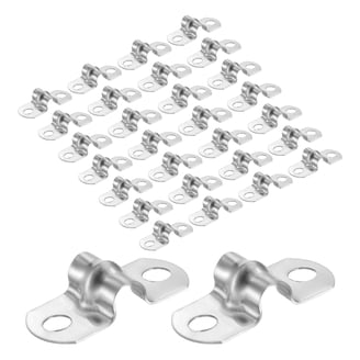 8 Colliers De Serrage Rigides 25mm Acier Inox 304 - Pour Tubes, 2 Trous, Neuves, Marque Uxcell