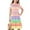 Multicolor, variant on NAISIBABY Girls Fit Flare Dress, A-Line Tie-Dye Short Sleeve Summer Sweet Midi Dress Multicolor 5-6T