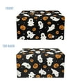 thumbnail image 4 of FUIALDOLG PU Leather Tissue Box Cover Rectangular Cute Ghost Pumpkin Tissue Holder Dispenser Paper Cover Case Napkin Holder Halloween Decor for Bathroom Living Room Office Car Kitchen, 4 of 7