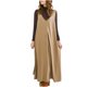 thumbnail image 5 of Vestido Sexy para las Mujeres, Color Sólido V Cuello sin Mangas Vestido de Chaleco con Bolsillo Lateral, Longitud Del Tobillo, 5 of 6