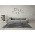 thumbnail image 3 of Ahgly Company Indoor Square Abstract Gray Modern Area Rugs, 7' Square, 3 of 4