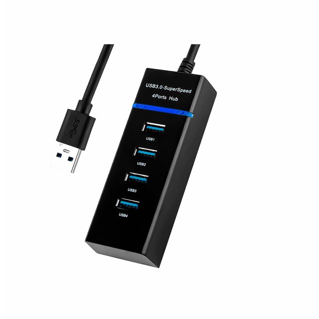 Hub USB 3.0 de 4 puertos USB múltiple con luz indicadora