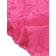 thumbnail image 5 of INSPIRAR CHIC Blusa de Encaje Floral de Manga Larga con Corte Frontal Transparente para Mujeres S Rosa Fucsia del Día de San Valentín, 5 of 5