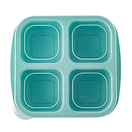 

Hjktuzi Food Storagecompartment Snack Box Wheat Material Box Easy Open Lid Fruit Divider and Cute Portable Snack Box Set Perfect for Snacks and Meals (D)