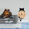 thumbnail image 2 of Escultura de la Natividad,Adorno acrílico 2D Adorno de pie,Reloj de pared,Reloj de pared decorativo para baño y dormitorio.,Reloj de pared de gato silencioso y sin tictac,regalo, 2 of 8