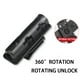 thumbnail image 4 of Funda mecánica giratoria 360º con clip para cintura, para uso en interiores y exteriores, con clip para cinturón con resorte automático, material ABS, 4 of 8