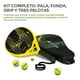 thumbnail image 3 of Pala de Pádel Premium con Funda 3 Pelotas y Grip Todos Niveles, HIKEO, 3 of 10