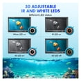thumbnail image 4 of Portable Underwater 30 LEDs Fishing Camera Kit Support DVR 7 Inch Monitor Video Fish Detector 1000TVL For Ice/Sea Fishing
--------
Waterproof Underwater Fish Finder, 4 of 7