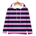 thumbnail image 6 of Bovemsi Sweatshirt for Women Oversized Striped Plus Size Sweatshirts Long Sleeve Sweaters Pullover Fall Clothes With Pocket Comfort Hoodie, 6 of 9