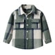 thumbnail image 3 of Chaquetas y abrigos casuales de manga larga sin capucha para niños pequeños, camisa de franela, chaqueta a cuadros de manga larga con solapa, tops de otoño para niños y niñas, camisa para niños, 3 of 8