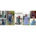 thumbnail image 6 of Fantaslook Nightgowns for Women Ruffle Sleeve Button Midi Dress Floral Mumu Dresses Loose Flowy Moo Moo Dresses with Pockets, 6 of 8