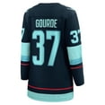 thumbnail image 3 of Women's Fanatics Yanni Gourde Navy Seattle Kraken Home Breakaway Player Jersey, 3 of 3