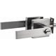 thumbnail image 3 of Juego de manillas para puerta Berlin Modisch Square Nickel Deadbolt, 3 of 5