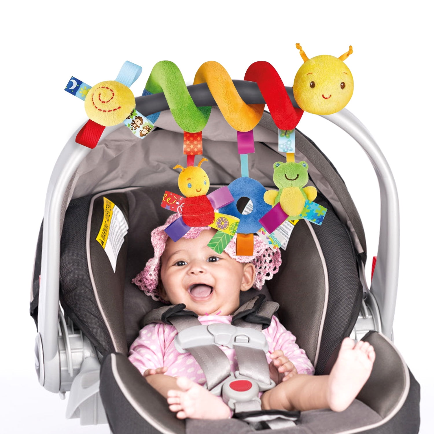 Chrlaon Spiral Stroller Toy Baby Car Seat Activity Toys