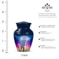 thumbnail image 2 of Owl Little Cremation Urn For Men And Women Ashes - Decorative Keepsake Blue Urns For Human Ashes For Male & Female - Moon Little Urns For Girl - Purple Small Urn For Adults 3 Inch, 2 of 7