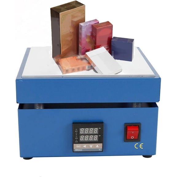 Cellophane Packaging Machine, Manual Cellophane Overwrapping Machine, 850W Desktop Heating Sealing Machine with Digital Display, Temperature Control Range 0-400, for BOPP/PVC Packing