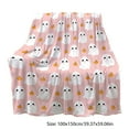 thumbnail image 2 of Cute Ghost Pumpkin Pink Blanket Halloween Lightweight Throw Blanket for Women Men Soft Cozy Fleece Couch Living Room Bed Blanket for Kids Girls Boys—All Season 40x60In, 2 of 3
