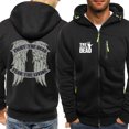 thumbnail image 2 of Sudadera con capucha de la película The Walking Dead Wings para hombre, moda informal, cómoda, con estampado, ropa deportiva, sudadera holgada de gran tamaño con cremallera para hombre, 2 of 4