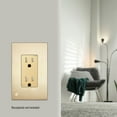 thumbnail image 3 of ENERLITES Screwless Decorator Wall Plate, Child Safe Outlet Covers, Size 1-Gang, Unbreakable Polycarbonate Thermoplastic, SI8831-BGD, Glossy, Brushed Gold, 20 Count, 3 of 5