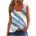 thumbnail image 2 of Puntoco Tops de cuello cuadrado, camisetas sin mangas para mujer, camisetas de verano, blusas holgadas informales sin mangas con cuello redondo, 2 of 4