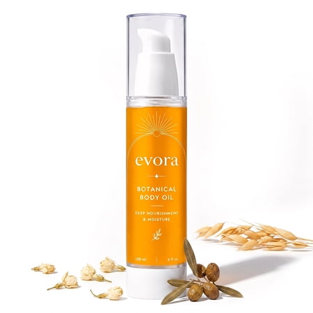 Evora Botanical Body Oil with Wakame Algae, Passionflower Seed Oil, and Brazil Nut, 4 fl oz(1 PC)