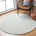 thumbnail image 2 of SAFAVIEH Micro-Loop Charlotte Solid Area Rug, Light Grey/Ivory, 5' x 5' Round, 2 of 8