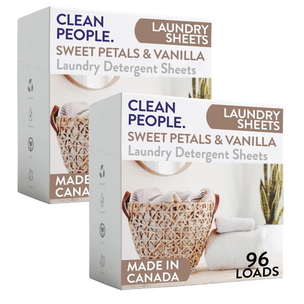 Detergente para ropa The Clean People, paquete de 192