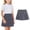 Gray, variant on Girls Pleated Skirt, Cotton Elastic Waist Comfortable Versatile School Uniform Skirt Navy 6-7T