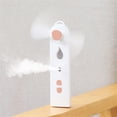 thumbnail image 4 of Ventilador de mano Mini Mist Air Cooler Humidificador de enfriamiento recargable portátil para viajes de oficina en casa, Rosa Sweethay HA005748-02, 4 of 6