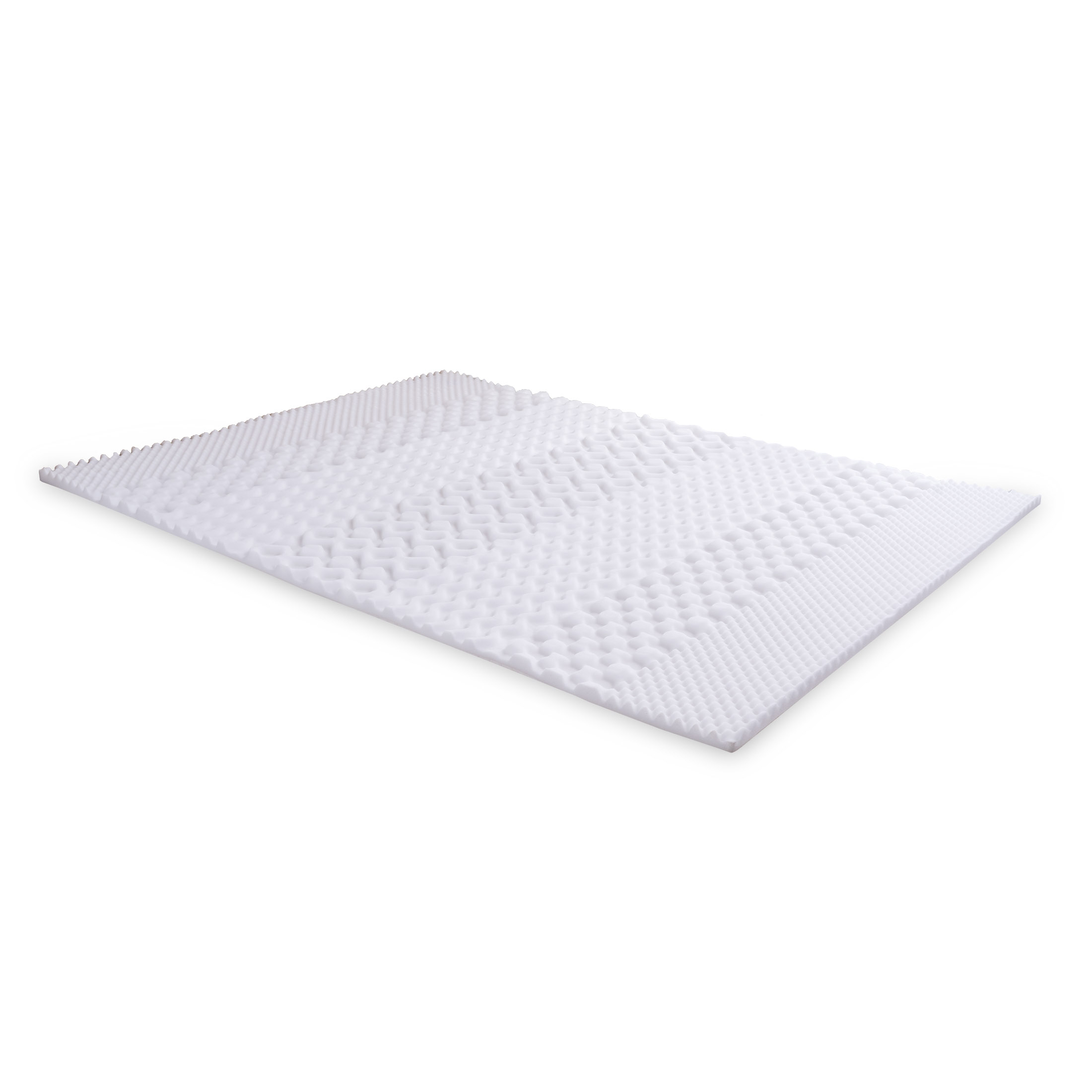Mainstays 1.25-Inch 7-Zone Foam Mattress Topper, Twin/Twin XL, White photo 8