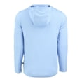 thumbnail image 3 of Men's Cutter & Buck  Powder Blue Miami Dolphins Coastline Epic Comfort Eco Recycled Men's Hooded Shirt, 3 of 3