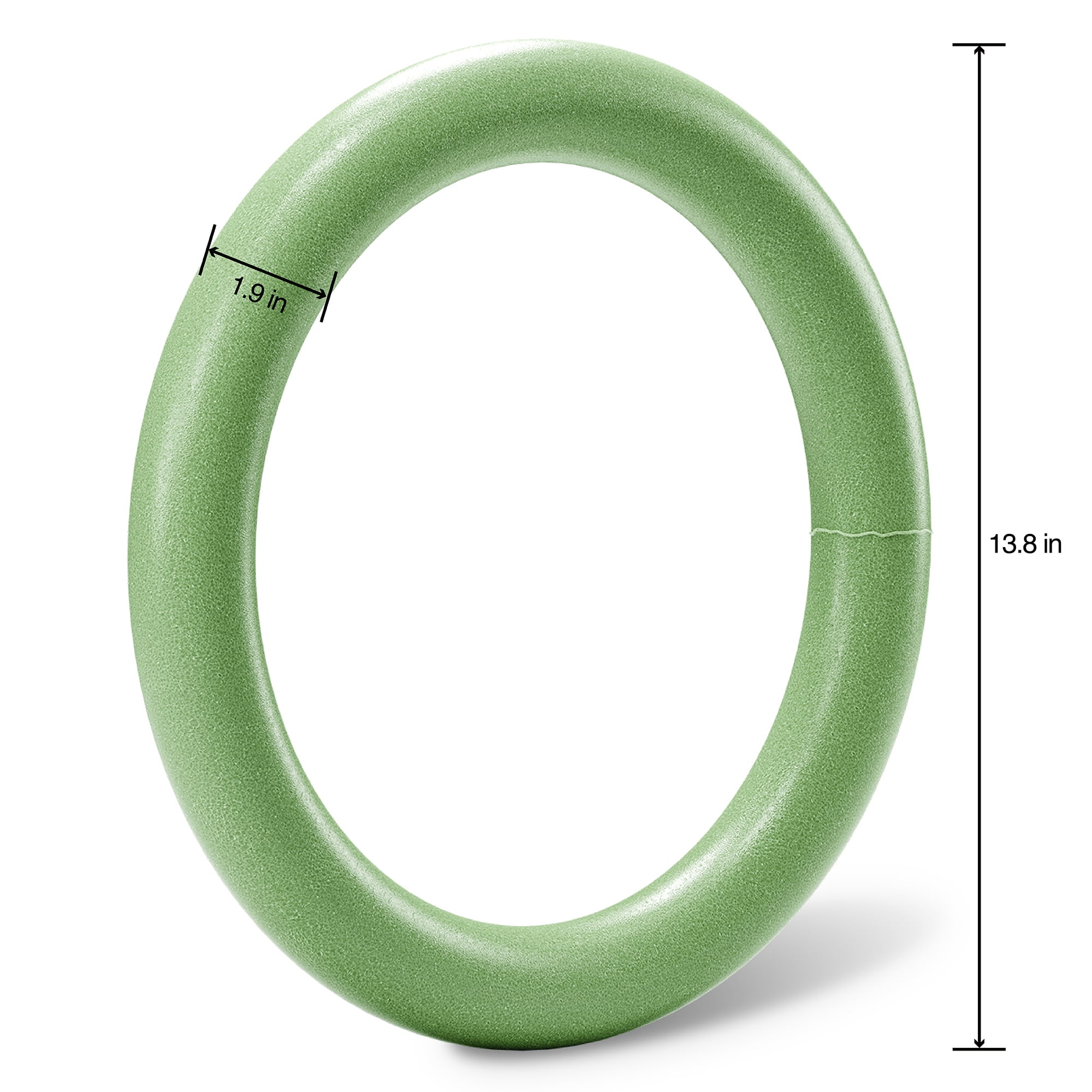 Floracraft FloraFōM Green Extruded Foam Wreath - Floral Foam for DIY Decoration, Weddings, Birthdays, and Parties - Bulk 12 Pack